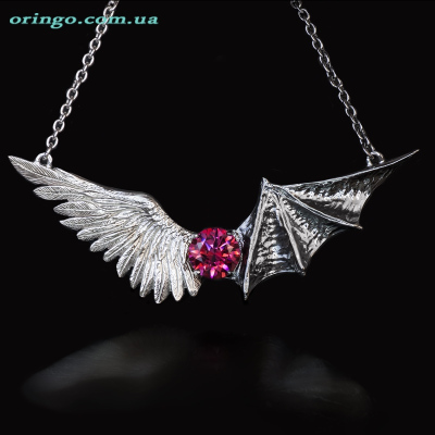 Ангел или демон Оринго Swarovski серебро 925 ручная работа Харьков Украина