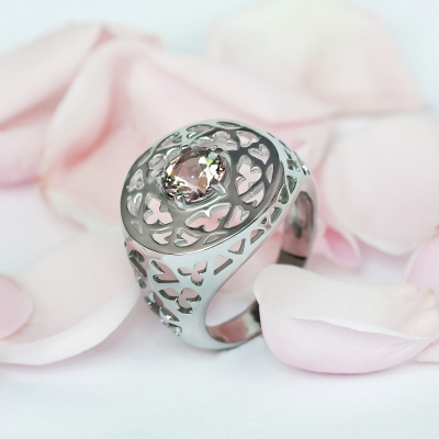 Серебряные украшения с топазами циркониями Swarovski Оринго Украина купить