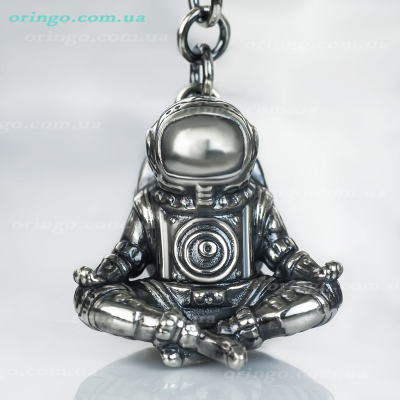 Необычный серебряный подвес спокойствие вселенной Оринго астронавт космос йога