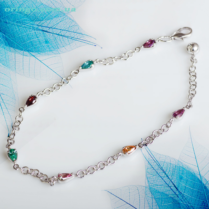 Брасле Лучи Света Оринго Swarovski Zirconia Серебро 925